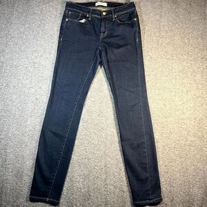 Madewell Low Rise Skinny Denim Jeans Women's Size 26 Dark Blue Wash Mom Preppy